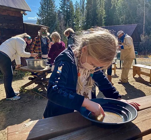 Gold Panning in Lomax Gulch