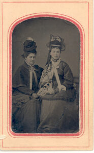 Florence Watson as a teen with her sister. 
